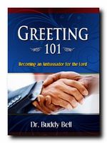 Greeter 101 Book by Dr. Buddy Bell Ministry of Helps